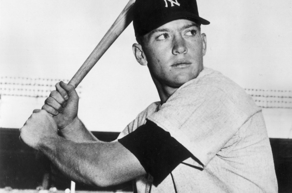 Historical photo of Mickey Mantle.