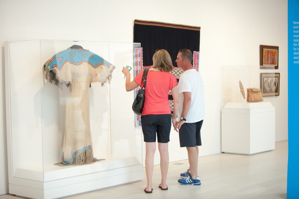 Philbrook guests take advantage of the museum’s Second Saturday program. Photo courtesy Philbrook Museum of Art.