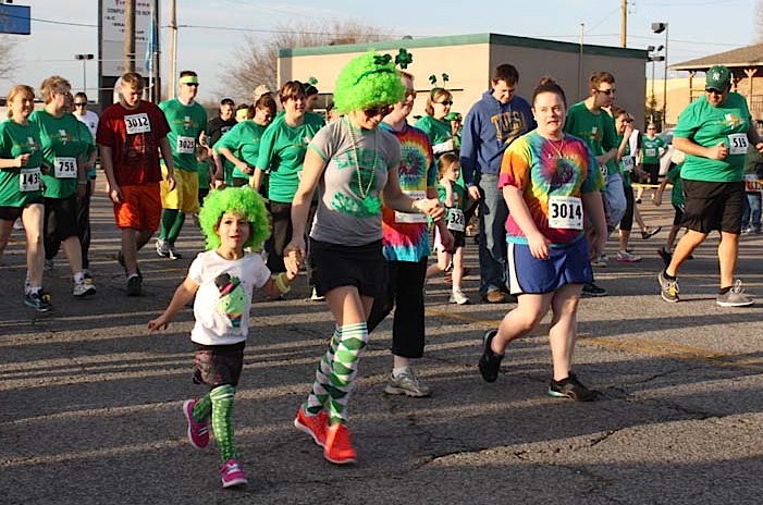 St. Patrick's Day Run in Tulsa. Photo courtesy Special Olympics Oklahoma.