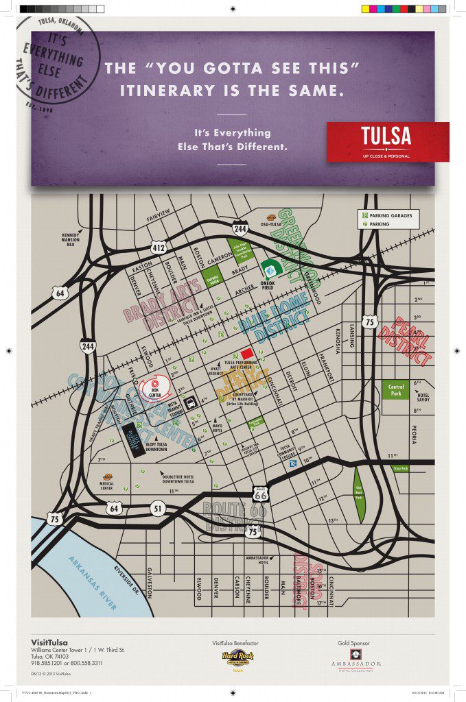 Map of Tulsa courtesy Tulsa Regional Chamber.