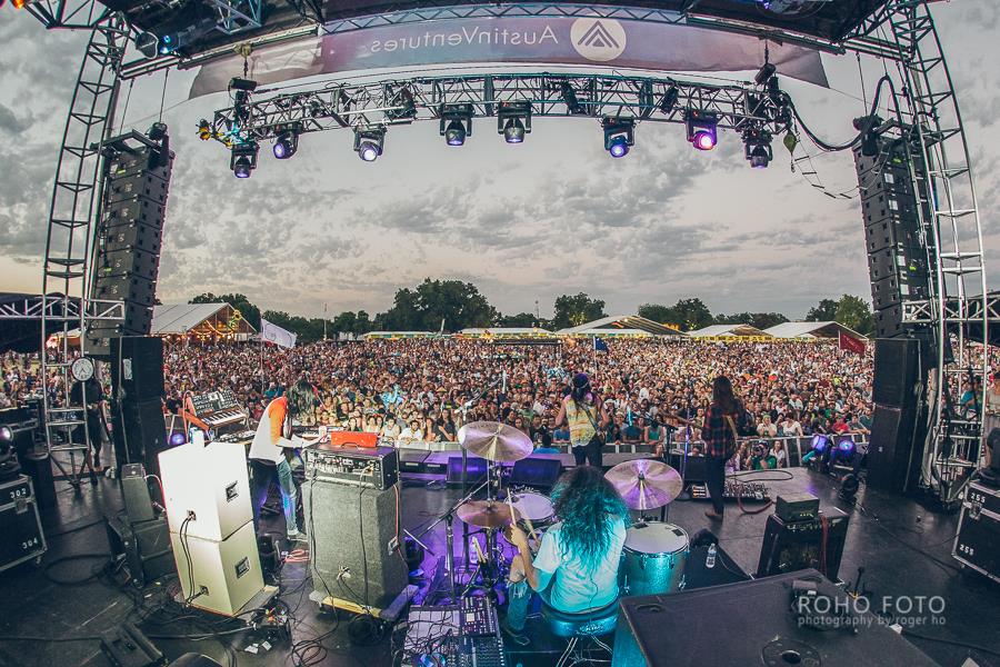 The Bright Light Social Hour  on stage in Austin. Photo by Roger Ho.