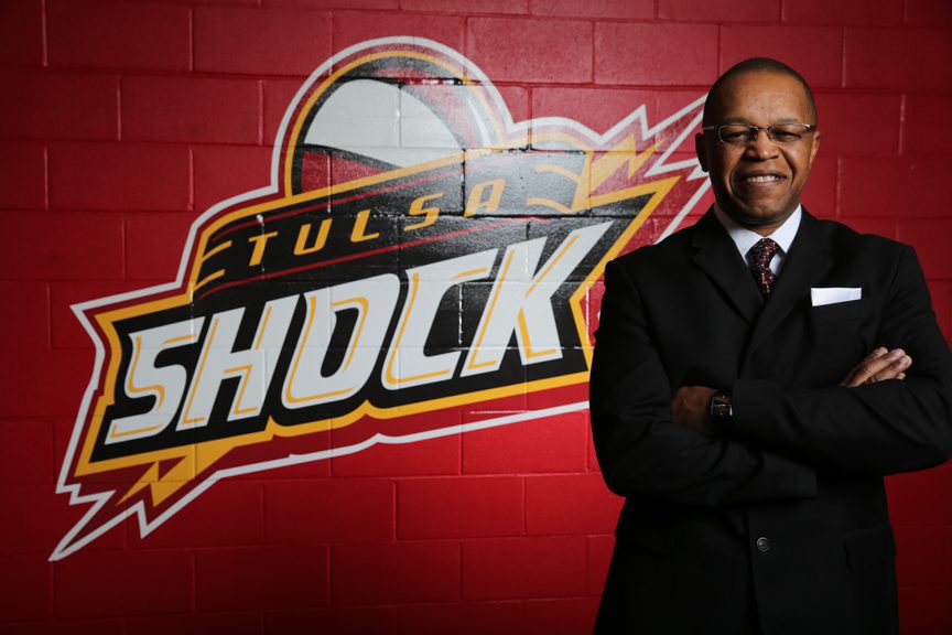 Fred Williams, a WNBA coach for many years, now heads the Tulsa Shock. Photo by Brandon Scott.