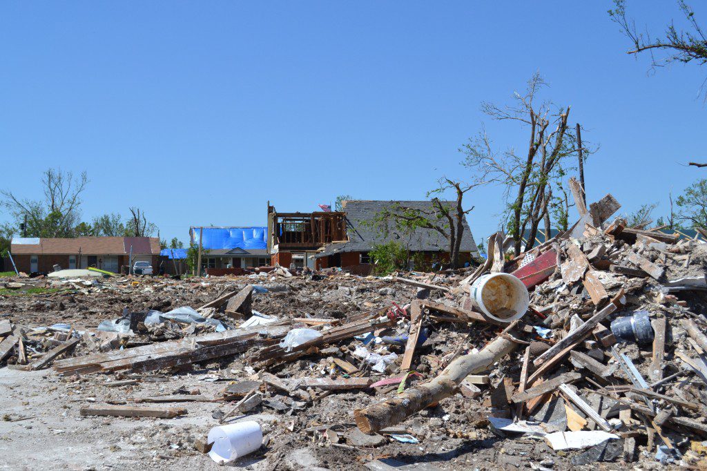 The aftermath of the may 20, 2013, tornado can be seen in this photo taken soon after the storm. Photo by Jessica Kirsh/Shutterstock.com.