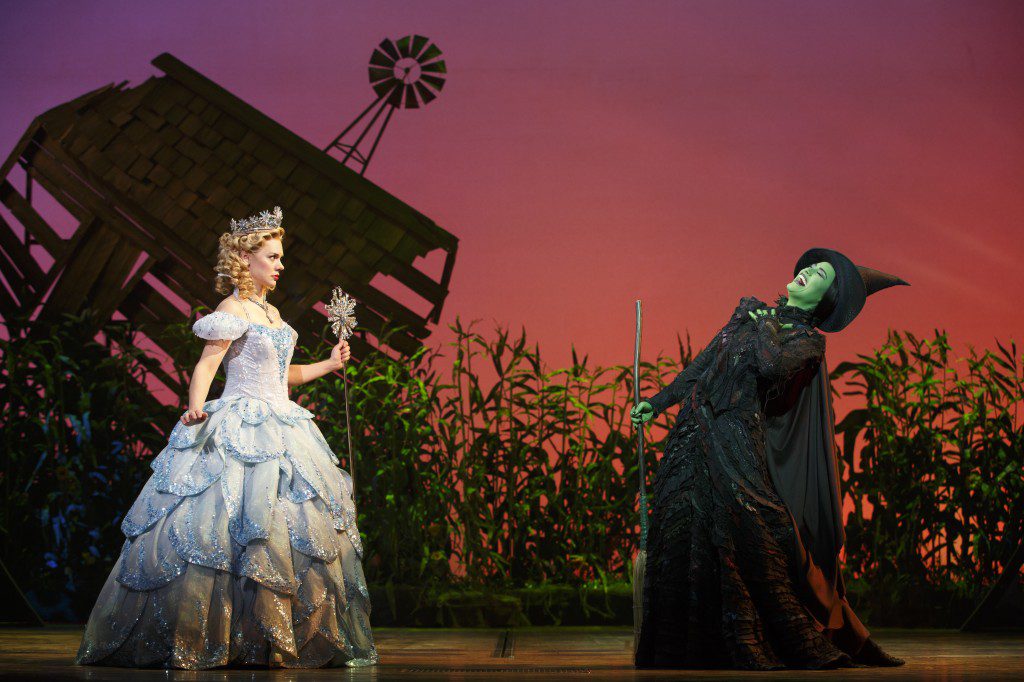 Gina Beck and Alison Luff are the witches of Oz in Wicked, returning to Tulsa this month. Photo by Joan Marcus, courtesy Celebrity Attractions.