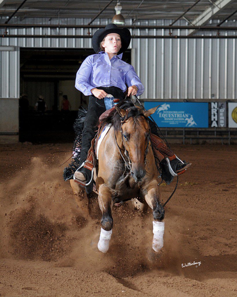 Photo by Waltenberry, courtesy National Reining Horse Association.