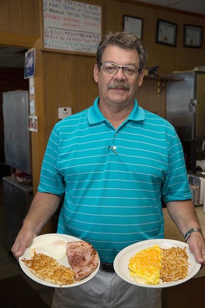 Phill Hughes is owner of Phill’s Diner, Best Diner. Photo by Brandon Scott.