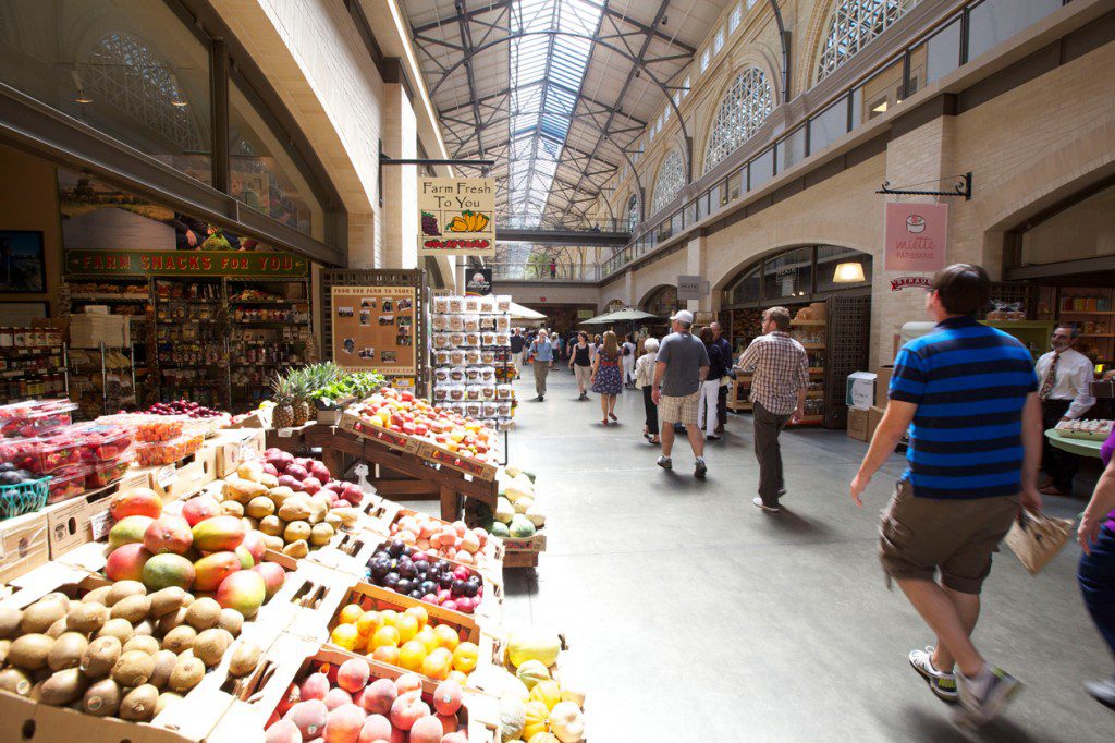 The Ferry Building Marketplace is a food lover’s paradise. Photo by Scott Chernis, courtesy San Francisco Travel Association.