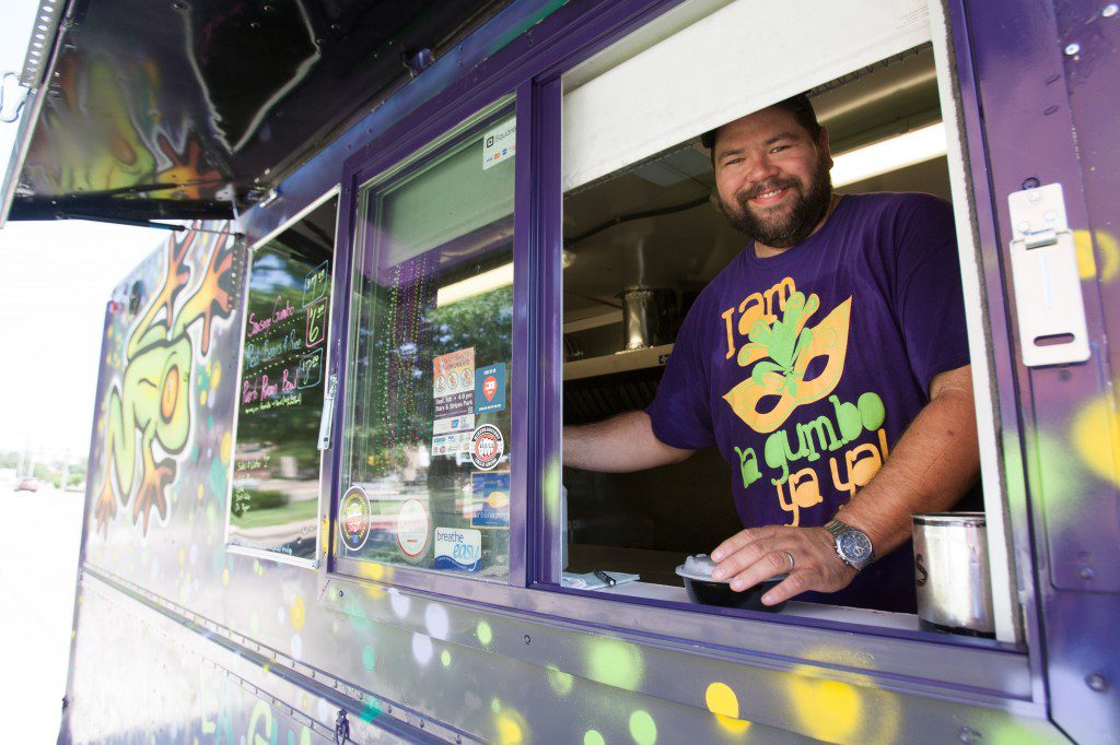william fontanez brings the french quarter to any street in his food truck, la gumbo ya ya. Photo by Brent Fuchs.