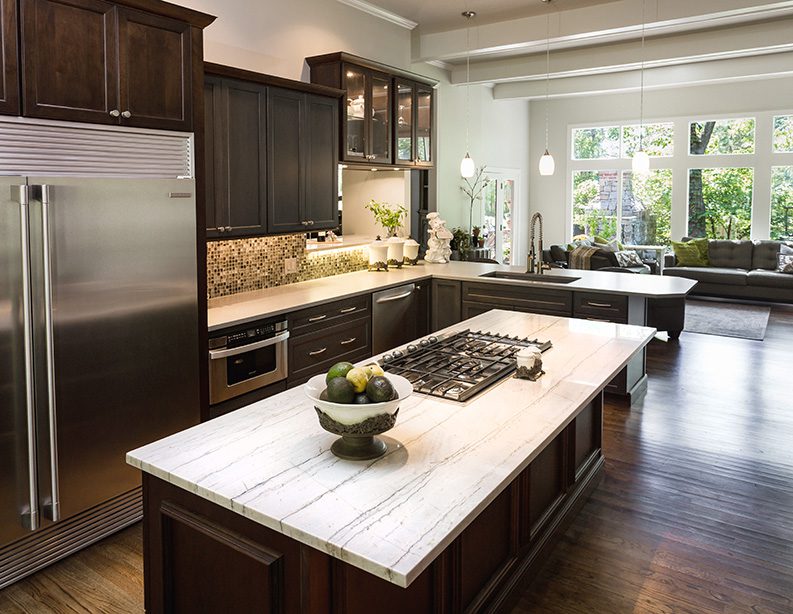 everything but the kitchen sink was rearranged for an extensive remodel that includes high-end touches. Photo by Chris Humphrey.