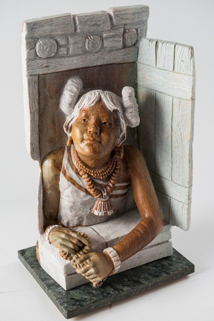 Alvin Marshall’s sculpture, “A Little Girl’s Dream,” was named Best of Show at the eighth annual Cherokee Art Market.