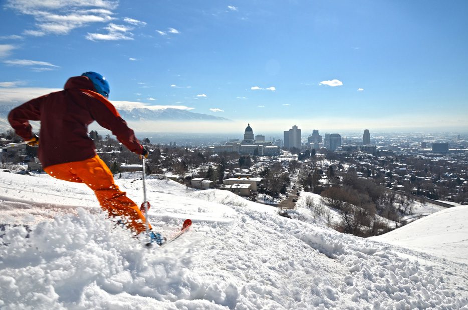 enjoy the ski terrain by day, but rest those weary bones in salt lake city at night. Photos courtesy Visit Salt Lake.