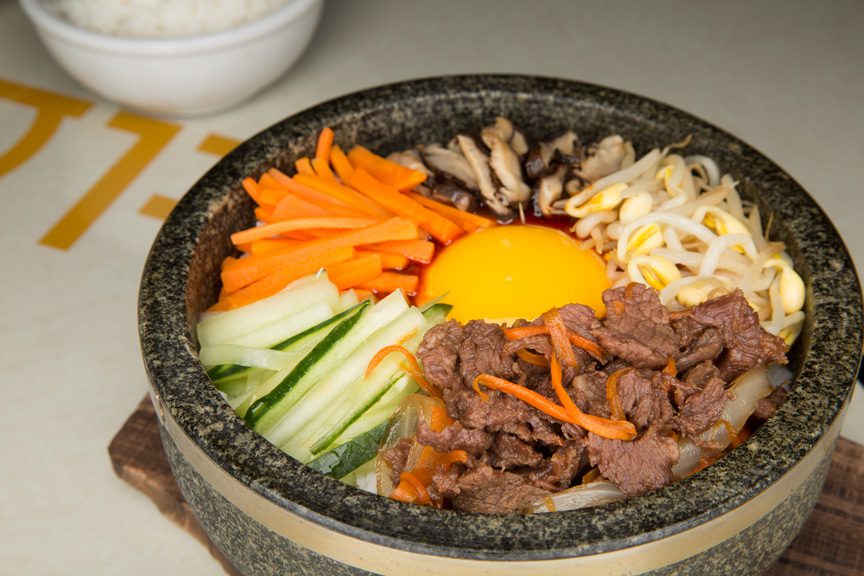 The fresh bibimbap bowl at Gogi Gui Korean Grill. Photo by Brandon Scott.