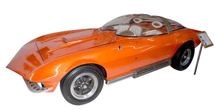 The bubble-topped Cosma Ray is just one of the more than 50 custom vehicles on display at the national rod and custom car hall of fame museum. 