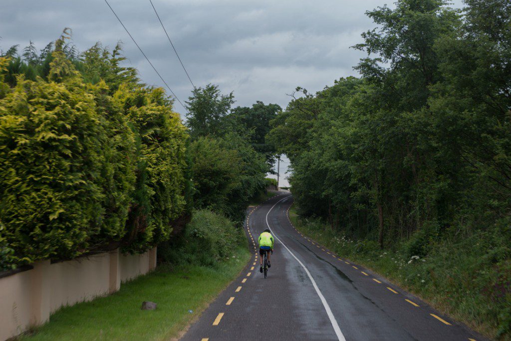 A cyclist enjoys a ride outside the Ring of Kerry near Killarney. Photo by Nathan Harmon. 