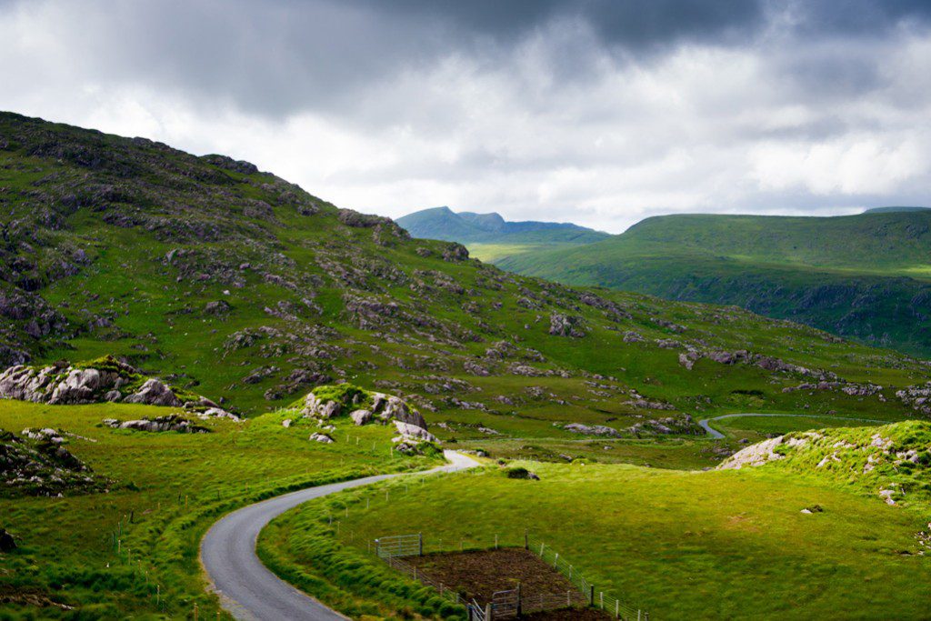 The scenic route of the Ring of Kerry – a 160 kilometer drive. Photo by Nathan Harmon.
