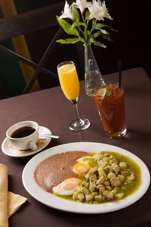 Ovos rancheros at Cafe Do Brasil. Photo by Brent Fuchs.