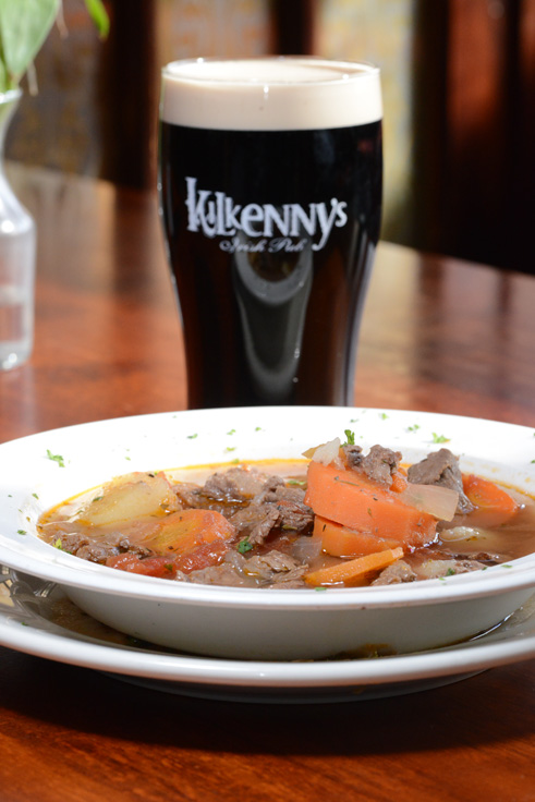 Traditional Irish stew and a pint of Guinness are the perfect St. Patrick’s Day pair. Photo by Natalie green.