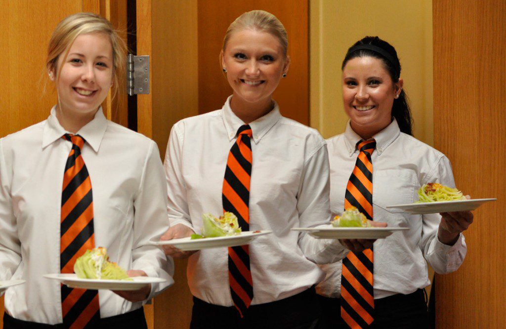 Students in the College of Hotel and Restaurant Administration at Oklahoma State University participated in 2013’s Wine Forum of Oklahoma. Photo courtesy OSU.