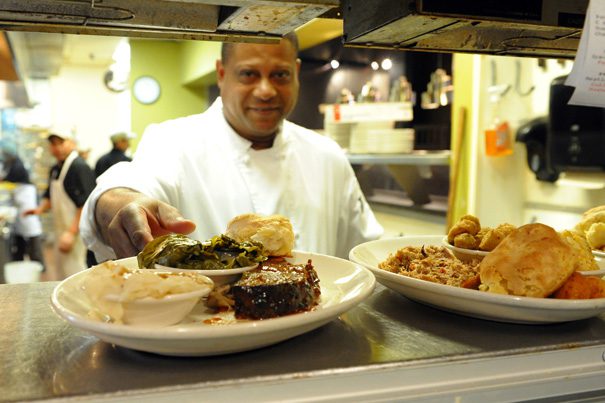 The Pit in Downtown Raleigh’s warehouse district serves up some great southern barbeque. 