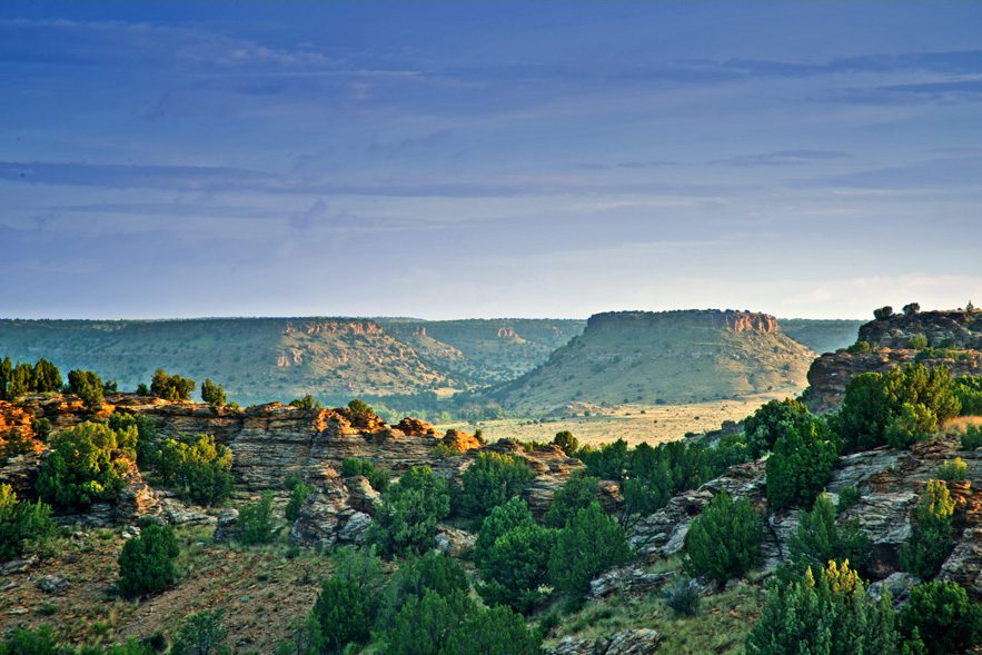 Hike to Oklahoma’s highest point on this trail at Black Mesa State Park, and enjoy views that look into Oklahoma, Colorado and New Mexico. Photo courtesy Oklahoma department of tourism and recreation.
