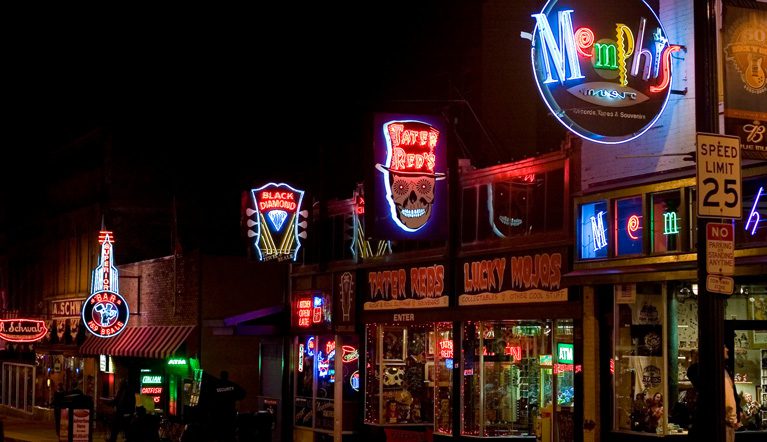 Beale Street is the heart and soul of Memphis’ vital live music and culture scene. Photos courtesy Memphis Travel.