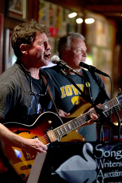 Songwriters Association of Norman gathers on a regular basis to play songs and give feedback to members. Photo by Brent Fuchs.