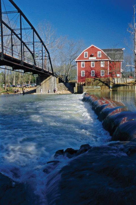 War Eagle Mill is one of the fascinating stops along the Arkansas art Trail. Photo courtesy Arkansas Department of Parks and Tourism. 