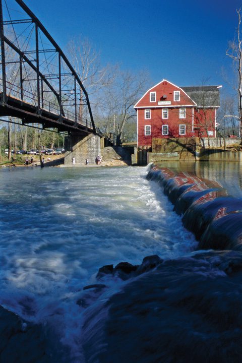 War Eagle Mill is one of the fascinating stops along the Arkansas art Trail. Photo courtesy Arkansas Department of Parks and Tourism.