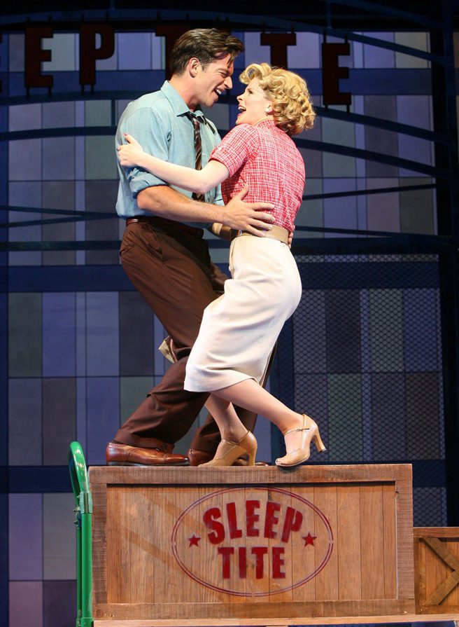 Kelli O’Hara stars opposite Harry Connick Jr. in the 2006 Broadway production of The Pajama Game.