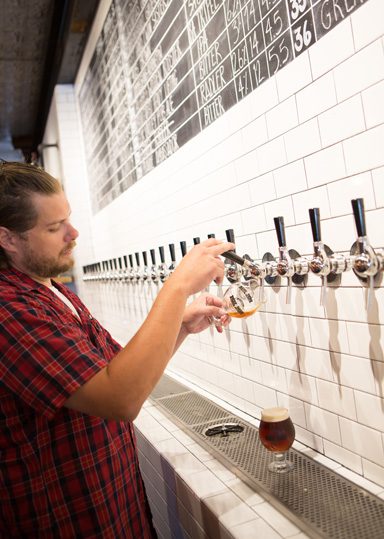 The Marshall  Arrowhead Pale Ale is a popular pour at Oak & Ore. Photo by Brent Fuchs.