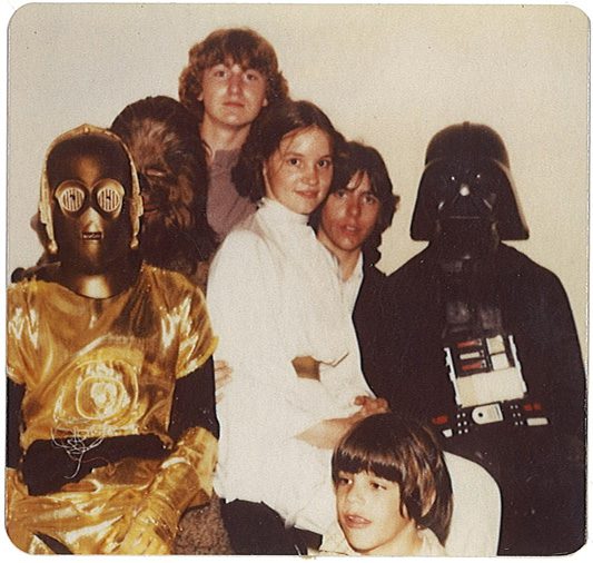 The Tulsa Star Wars crew, with Shelly Creel as Princess Leia. 
