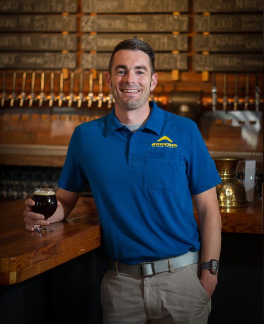 Brad Stumph, co-owner of Black Mesa Brewing.  Photo by Brent Fuchs.