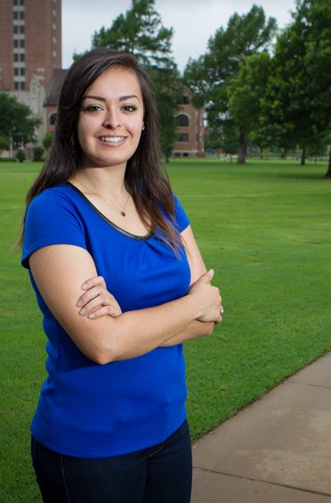 Elizabeth Ramirez, the first in her family to go to college, recently graduated from Oklahoma City University. Photo by Brent Fuchs.