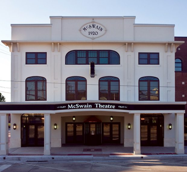 The McSwain Theatre, located in Ada, is run by the Chickasaw Nation.
