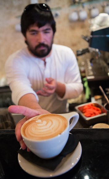 Specialty coffee drinks are a great addition to any breakfast at Café Kacao. photo by Brent Fuchs.