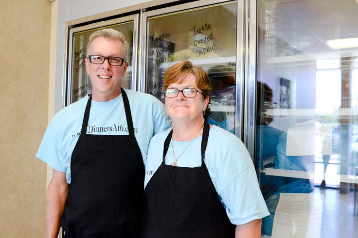Mike AND Bridgette Skow, owners of Dinner’s At 6, created their business when they needed a service they couldn’t find.  Photos BY Natalie Green.