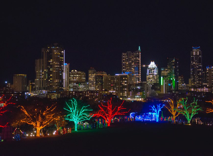 Austin Trail of Lights, Austin, Texas. Photo by Maggie Boyd Photography