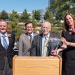 Larry McAtee, Warren Filley, James Morley and Maureen Heffernan, James R. Tolbert III Crystal Orchid Award, Orchids in October, Myriad Botanical Gardens.
