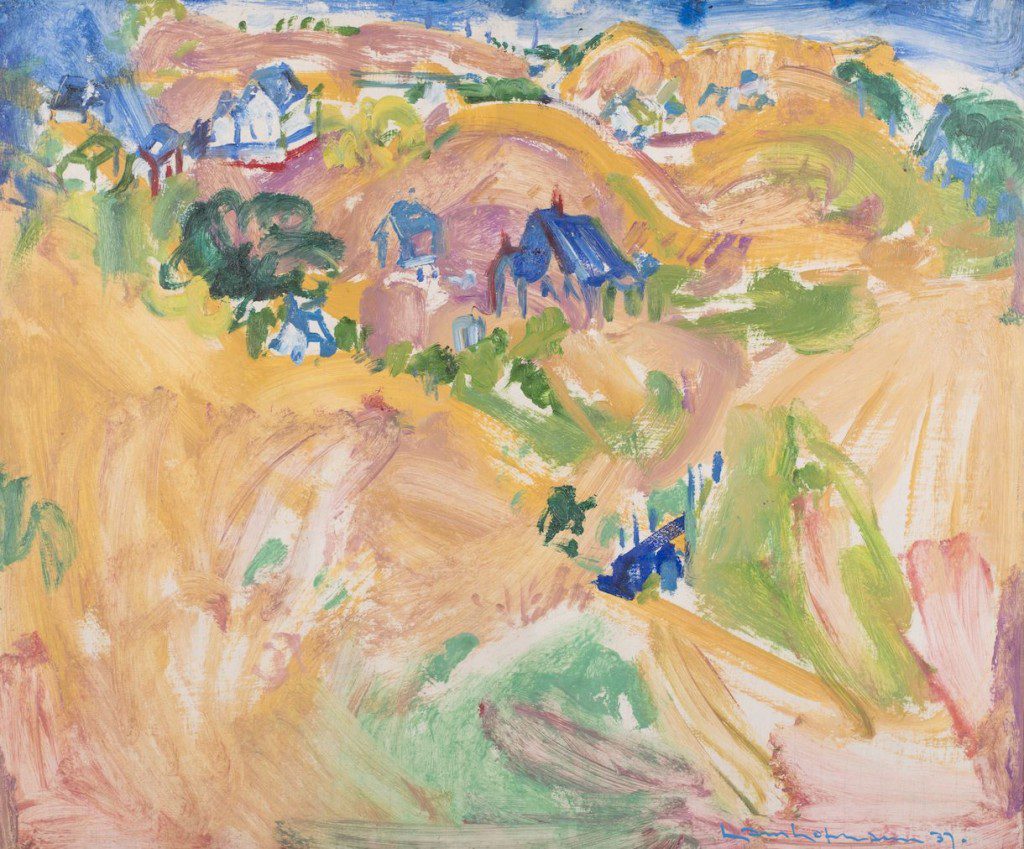 Hans Hofmann (American, born Germany, 1880–1966). Provincetown Number One, 1937. Oil on board. Oklahoma City Museum of Art. Museum purchase from the Beaux Arts Society Fund for Acquisitions, 1976.005, © 2015 Estate of Hans Hofmann / Artists Rights Society (ARS), New York