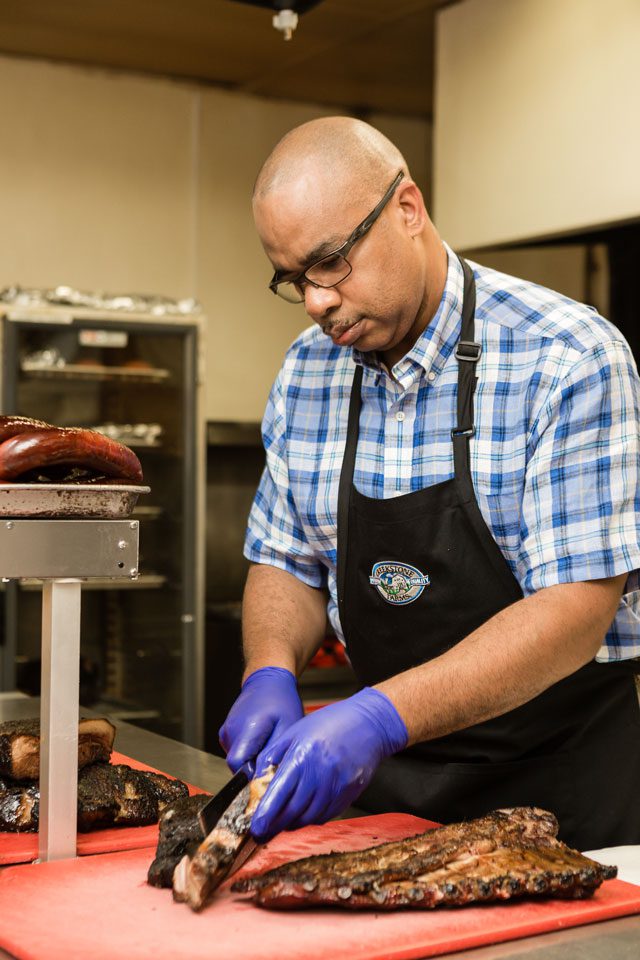 Elmer's BBQ in Tulsa is known for an old school style of barbecue. Photo by Chris Humphrey Photographer.
