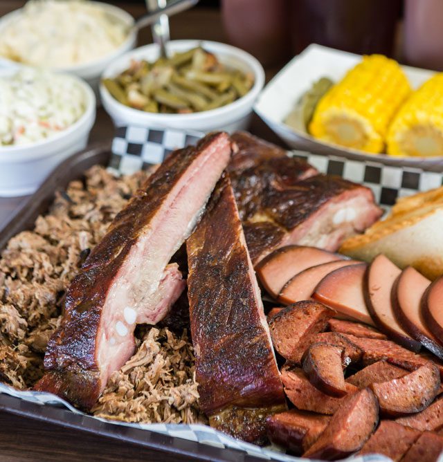 Iron Star Urban Barbeque in Oklahoma city combines barbecue with fine dining. photo by Brent Fuchs.