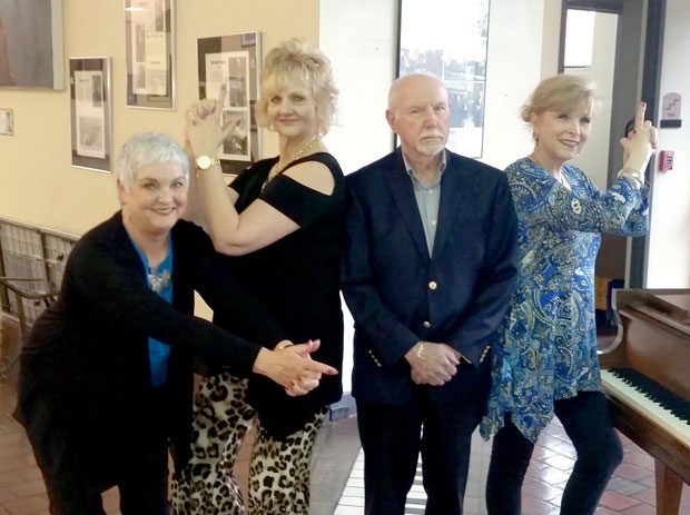 Charley’s Angels: Sandy Gardner, Cindy Cain, Chuck Gardner and Janet Rutland Photo courtesy Chuck Gardner.