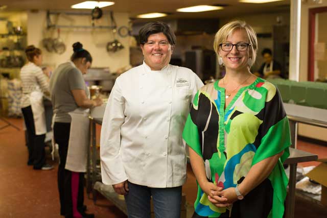 Christine Dowd and Maggie Howell, owners of Aunt Pittypat’s Catering, Best Caterer (OKC). Photo by Brent Fuchs.