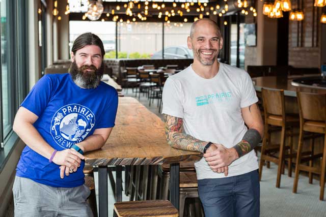 Josh Royal and Ryan Stack of Prairie Brewpub Photo by Chris Humphrey Photographer.