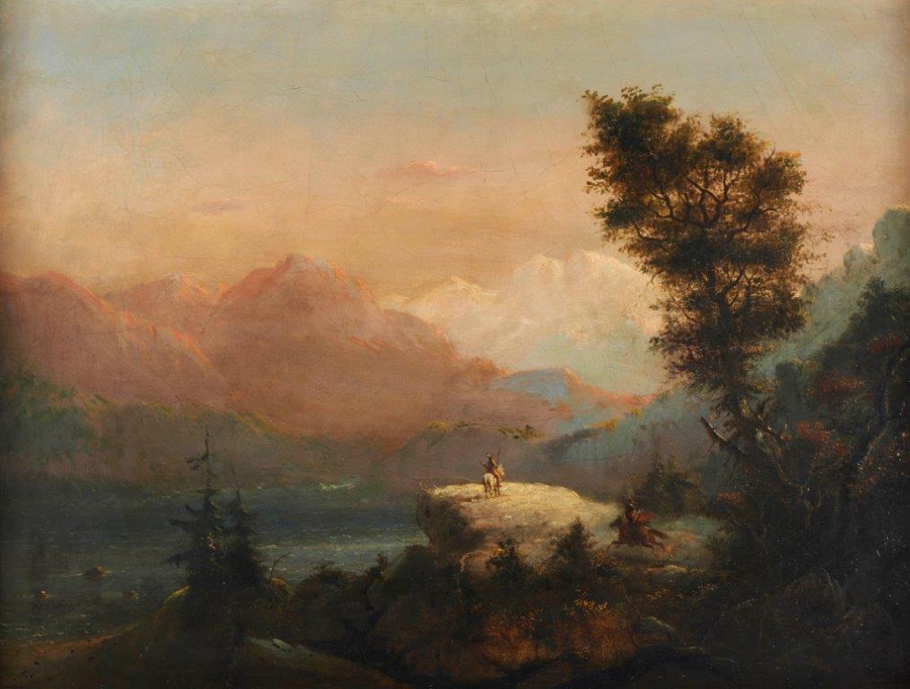 Art by Alfred Jacob Miller, The Lookout, courtesy Gilcrease Museum.