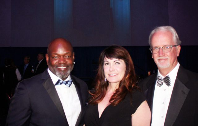 Emitt Smith, Dana and Michael Birkes, Rotary Club of Tulsa’s Henry P. Iba Citizen Athlete Awards.