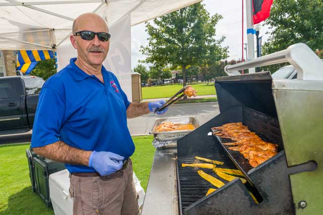 Delicious food and fun games are only two of many activities that define the tailgating tradition at TU. Photo by Erik Campos, courtesy the University of Tulsa.
