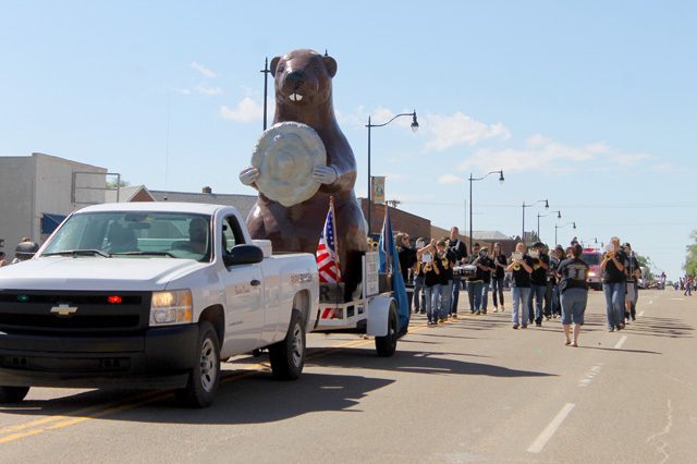 The World Cow Chip Throwing Contest in Beaver includes multiple events, including a parade. Photo courtesy Beaver Chamber of Commerce