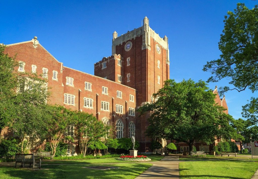 Memorial Union Tower rises above the campus at the University of Oklahoma. Photo courtesy the University Of Oklahoma