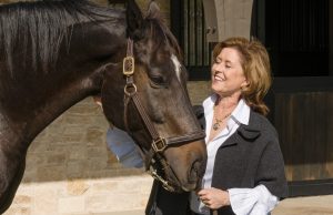 Margaret Ferrell and Vinnie the horse.